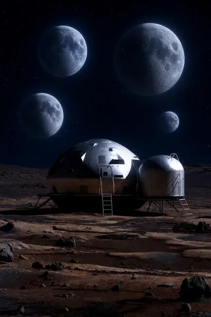 Martian Habitat Night Transformation