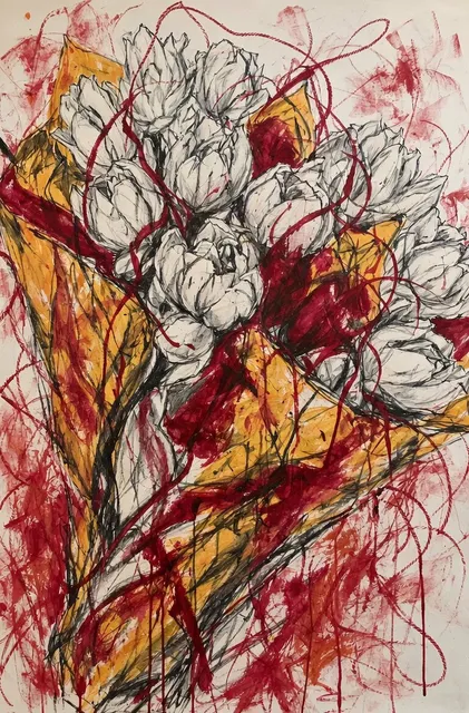 Rotating Flower Bouquet Zoom