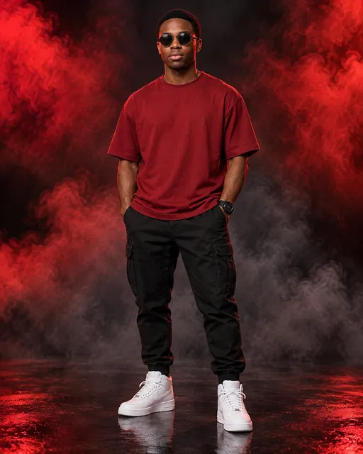 Dual Tone Studio Fashion Portrait