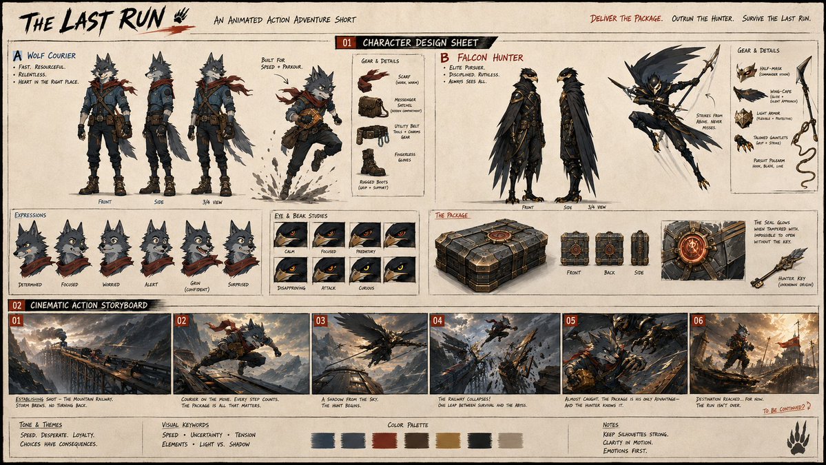 Storyboard composition concept