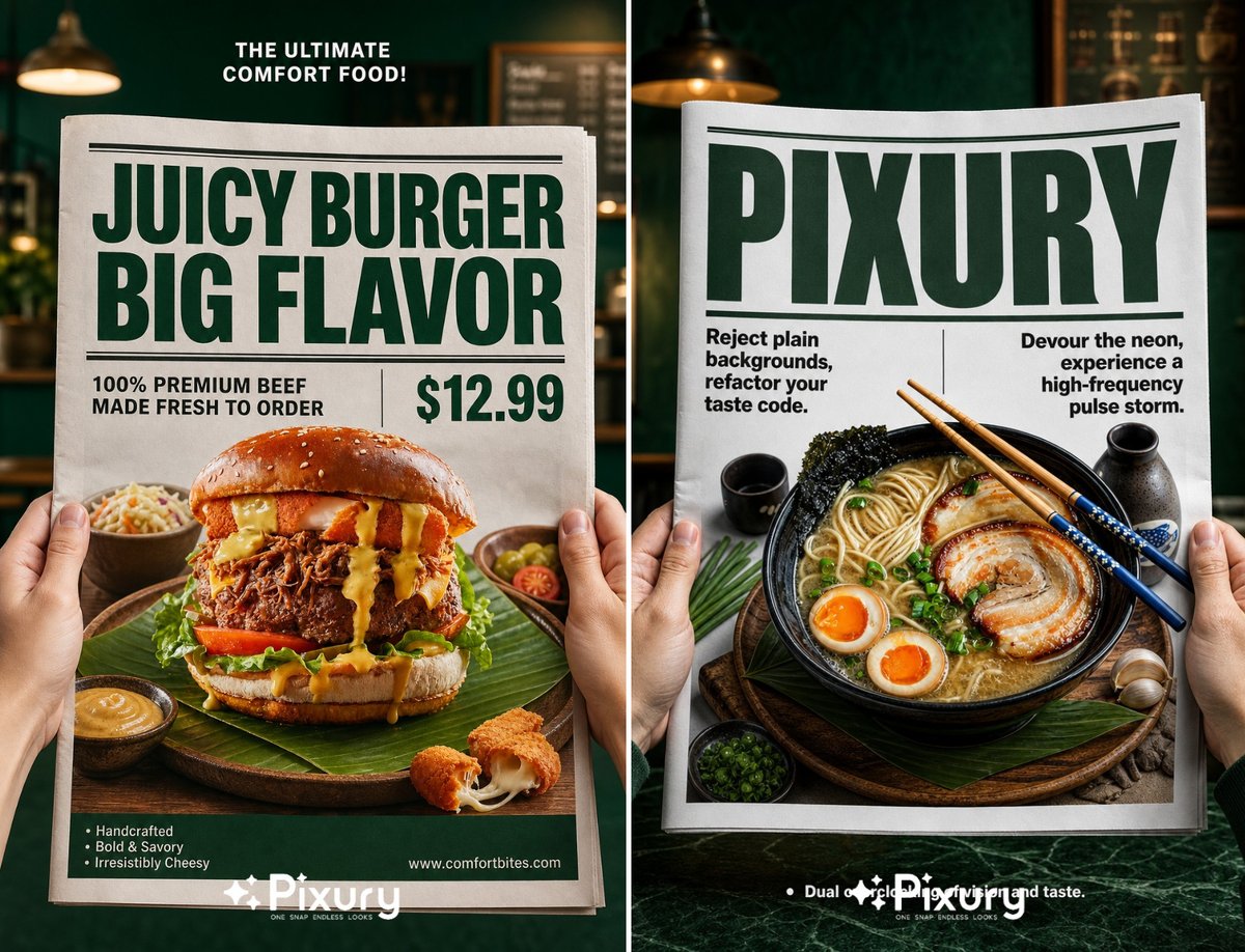 Creative example: Posters with Text